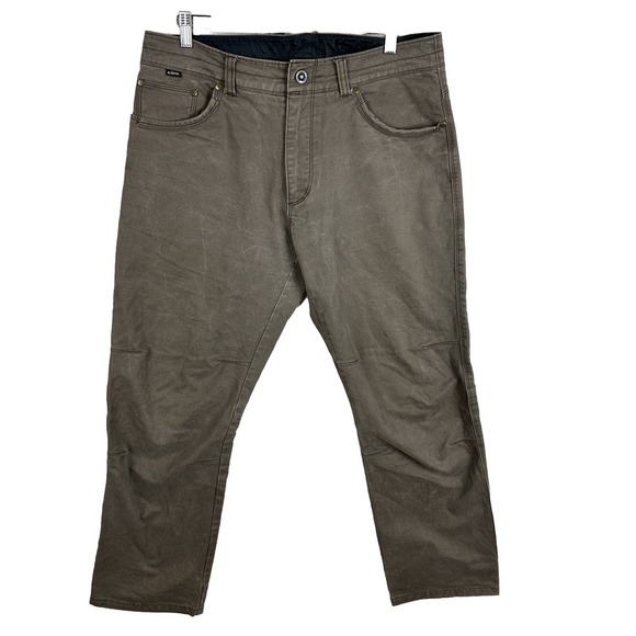 Kuhl Rydr Outdoor Hiking Workwear Camping Pants Brown Men’s Size 36x30 - Picture 1 of 8